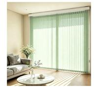 Vertical Blinds for Sliding Glass Doors 110 70 140 170 190 210 260 cm, Light Filtering Fabric Window Blind, Privacy Vertical Windows Cordless Shades for Room Dividers(Verde chiaro,70cmWx300cm)