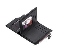 Vertical Coin Pouch, Card Case Organizer, Multi-Card Snap Button, Birthday Coin Purse, Zipper Card Case Organizer with Multi-Card Snap Button for Birthdays and Special Occasioni, Nero , Se référer au