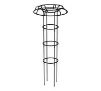 Vertical Garden Trellis - Green, All-Weather Umbrella Shape Pole, Trellis Support For Potted Plants, 48 Inch Height, Metal Plant Stake, Rust-Resistant Coating | Pea, Bean, Tomato, Clematis, Window Sil