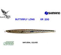 VERTICAL JIG SHIMANO BUTTERFLY LONG 200 GR COL NS NATURAL PESCA CERNIA RICCIOLA