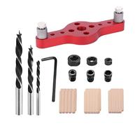 Vertical Pocket Hole Drilling Jig Lavorazione Del Legno Dowelling Jig Locator Legno Tassello Guida Trapano Puncher Posizionatore Strumenti Lavorazione Del Legno Accessori