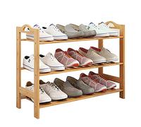 Vertical Shoe Rack Wooden Shoe for Small Spaces DIY Space-Saving Shoe Tower Slim High Storage Solution for Entryway Bedroom Corner Garage(A,25x70x47cm(10x28x19inch))