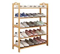 Vertical Shoe Rack Wooden Shoe for Small Spaces DIY Space-Saving Shoe Tower Slim High Storage Solution for Entryway Bedroom Corner Garage(A,25x70x87cm(10x28x34inch))
