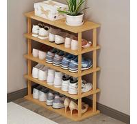 Vertical Shoe Rack Wooden Shoe for Small Spaces DIY Space-Saving Shoe Tower Slim High Storage Solution for Entryway Bedroom Corner Garage(One Colour,25x70x67cm(10x28x26inch))