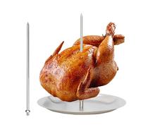 Vertical Skewer - Vertical Grilling, Chicken Skewers Verttical Skewer Grill, Stainless Steel Veertical Meat Spit Stand | Grill Veertical Stand Skewerr for Tacos Al Pastor, Shawarma, Kebabs