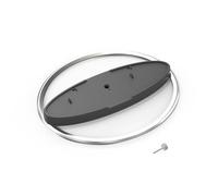 Vertical Stand for PS5 PRO/PS5 Slim/for PS5 Consoles, for PS5 Console Disc and Digital Editions Universal Upright Round Dock Base Desktop Bracket Holder (Argento)