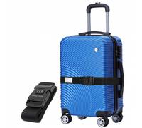 VERTICAL STUDIO "Malmö" 20" Trolley bagaglio a mano blu inclusa tracolla per bagaglio GRATUITA blu Taglia:taglia unica