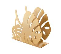 Vertical Tissue Holder - Luxury Iron Craft Napkin Paper Box Non-Slip Restaurant Tissue Storage Rack Portatovaglioli(Golden)