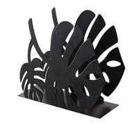 Vertical Tissue Holder - Luxury Iron Craft Napkin Paper Box Non-Slip Restaurant Tissue Storage Rack Portatovaglioli(Svart)