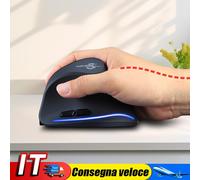 Vertical Wireless Mouse Bluetooth-Compatible +2.4GHz Rechargeable Ergonomic Mice