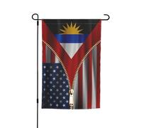 Verticale Bandiera Del Camion 30X45Cm Usa American And And Barbuda Friendship Banner Di Benvenuto Piccola Bandiera Della Casa Per Vacanza, Decorazione, Decorative Da Giardino