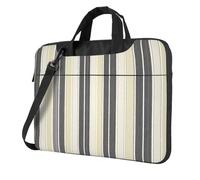 Verticale Crema Beige Stripe Modello Laptop Bag Laptop Case 15.6 Pollice Borse Per Computer Imbottito Copertura Del Manicotto Per Le Donne Uomini