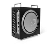 Verticale del basamento di caso per Mac Studio M1/M2 / M4 Ultra guscio protettivo con porta completa di accesso laterale magnetico della copertura di raffreddamento Staffa di stoccaggio (Black)