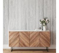 Verticale Marmo Carta da Parati Metallico Trama Caratteristica Muro Wow Silver O