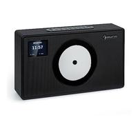 Vertico Radio Stereo Casa DAB/FM/DAB+, Bluetooth 28W con Altoparlanti Stereo, Lettore CD, Display LCD, Streaming MP3, Radiosveglia Vintage in Legno a Corrente da Parete
