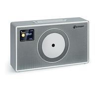 Vertico Radio Stereo Casa DAB/FM/DAB+, Bluetooth 28W con Altoparlanti Stereo, Lettore CD, Display LCD, Streaming MP3, Radiosveglia Vintage in Legno a Corrente da Parete