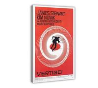 Vertigo, 9 poster iconici del film vintage su tela, decorazione artistica da parete per soggiorno, camera da letto, decorazione, 40 x 60 cm