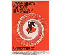 Vertigo - Poster del film (Stile Arancione) (Dimensioni: 68 cm x 99cm)