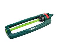 VERTO Irrigatore oscillante professionale superficie di irrigazione 336m², 16 ugelli a spruzzo, bocchetta per bocchette per irrigatore, 12x18m, facile regolazione dell'area di spruzzo, quadrato