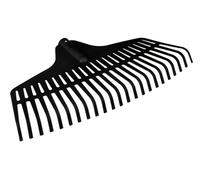 VERTO Rastrello da giardino, 46 cm, diametro 25 cm, pratica scopa a denti per racchiudere foglie e erba tagliata, con robusta zincatura in plastica | giardino multirastrello in plastica cipolla