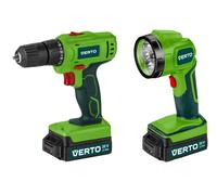 VERTO Trapano avvitatore a batteria, 2 x 20 V, Li-Ion/1,5 Ah, numero di giri I: 0-400 giri/min, II: 0-1500 giri/min