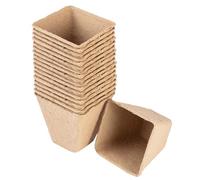 VERTO Vasi da coltivazione, 8 x 8 cm, pratico set da 18 pezzi, in torba, biodegradabili, vasi per sementi, piante
