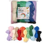 Vertrieb durch frankengmbh Folia 52309 - Gomitolini di Lana Fairy Tale, Circa 360 g per Confezione, 12 Colori Assortiti
