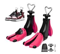 VerTrinix 2 Pezzi Allarga Scarpe Uomo Donna - Forme per Scarpe a 4 Direzioni Tendiscarpe Regolabili in Larghezza e Lunghezza Ideali per Scarpe Troppo Strette Adatti a Tutte le Misure (Rosa, 42-48)