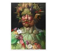 Vertumno Poster di Giuseppe Arcimboldo 30 x 40 cm Verde Quadri Decorazione per pareti