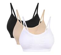 Vertvie Reggiseno Sportivo a Imbracatura da Donna Senza Cuciture con Imbottitura sul Petto Rimovibili Reggiseno Sportivo Senza Ferretto Yoga Running Reggiseno
