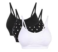 Vertvie - Reggiseno Sportivo da Donna, Imbottito, Push-up, Senza Cuciture