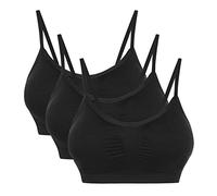 Vertvie - Reggiseno Sportivo da Donna, Imbottito, Push-up, Senza Cuciture