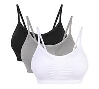 Vertvie - Reggiseno Sportivo da Donna, Imbottito, Push-up, Senza Cuciture