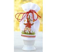 Vervaco 0144388 Cache Uovo Coniglio Di Pasqua Ricamo Contato