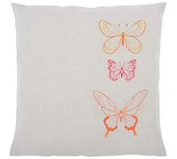 Vervaco 0156318 - Ricamo per Stick prestampata Classica Ricamo Cuscino, Cotone, Bianco, 40 x 40 x 0,3 cm