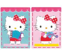 Vervaco 0157762 - Schede in Cartone per Bambini Decorati con Fili di Cotone e ago, Set di 2, Cotone, Bianco, 18,5 x 26 x 0,3 cm