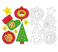 Vervaco 0158514 - Stick Biglietti Cartone per Bambini paracolpi Punto, Cotone, Bianco, 5 x 5 x 0,3 cm