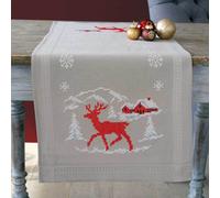 Vervaco Corrimano da tavolo stampato "Norvegese d'inverno", motivo di ricamo dis