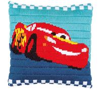 Vervaco Disney Cars - Cuscino per punto croce, con immagine predefinita, in cotone, multicolore, 25 x 25 x 0,3 cm