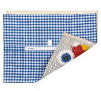 Vervaco Dorso per Cuscino Punto Croce Blu Retro per Cuscino con Zip 45 x 62 cm Fodera Posteriore per Rifinire Lavori di Ricamo Accessorio per Hobbistica Set Fai da Te Creativo Materiali Creativi
