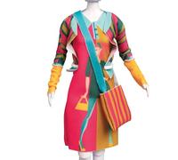 VERVACO Dress Your Doll Kit di Cucito Fai da Te Design di Tessuti per La Moda Lizzy Model Kit per Imparare a Cucire di Design di Moda per Ragazze per Bambola da 29 cm Stoffe per Cucito Creativo