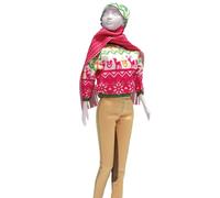 Vervaco Kathy Pink Dress Your Doll Outfit Making Set, Multicolore