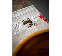 VERVACO Kit Centrotavola Ricamo Prestampato NATALIZI MODERNI Set Ricamo Biancheria Da Tavola 40 x 100 cm Set Fai Da Te Creativo Size Kit Hobby Creativi Adulti Casa Decor Embroidery Embroidery Runner