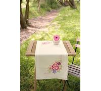 VERVACO Kit Centrotavola Ricamo Prestampato QUELLO DI DALIA Set Ricamo Biancheria Da Tavola 40 x 100 cm Set Fai Da Te Creativo Size Kit Hobby Creativi Adulti Casa Decor Embroidery Embroidery Runner