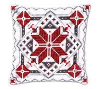 Vervaco Kit punto croce cuscino PN-0146120 Cristallo di Ghiaccio II 40x40 cm per principianti