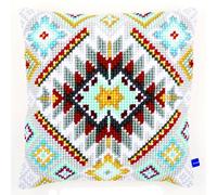 Vervaco Kit Ricamo Punto Croce Cuscino Etnico Gobelin ca. 40 x 40 cm Principianti