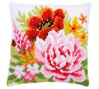 VERVACO (3PL) Kit Ricamo Colore FLW, Fiori Colorati, Taglia unica