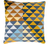 VERVACO Kit Cuscino Punto Croce GEOMETRICO Set Ricamo Principianti Cuscini Gobelin Decorativi ca. 40 x 40 cm Accessori Per Lavoretti Creativi DIY Casa Decor Hobby Adulti Cross Stitch