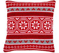 Vervaco Kit Cuscino Punto Croce NATALIZIO IN CRISTALLO Set Ricamo Principianti Cuscini Gobelin Decorativi ca. 40 x 40 cm Accessori Per Lavoretti Creativi DIY Casa Decor Hobby Adulti Cross Stitch