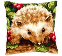 VERVACO Kit Cuscino Punto Croce Riccio con Bacche Set Ricamo Principianti Cuscini Gobelin Decorativi ca. 40 x 40 cm Accessori per Lavoretti Creativi DIY Casa Decor Hobby Adulti Cross Stitch